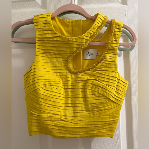 Aje Yellow Skirt Set - Picture 4 of 9